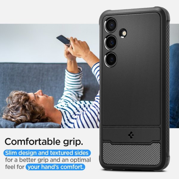 Spigen Samsung Galaxy S24 Deksel Rugged Armor Matte Black