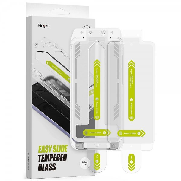 Ringke Samsung Galaxy S24 Skjermbeskytter Easy Slide 2-pakning