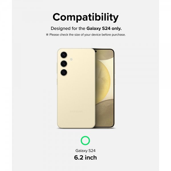 Ringke Samsung Galaxy S24 Skjermbeskytter Easy Slide Privacy 2-pakning