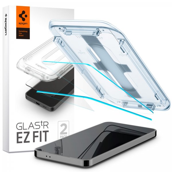 Spigen Samsung Galaxy S24/Galaxy S25 Skjermbeskytter GLAS.tR EZ Fit 2-pakning