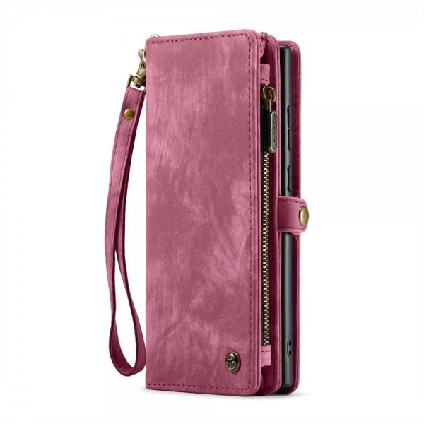 CaseMe Samsung Galaxy S24 Ultra Etui 008 Series Avtakbart Deksel Rød