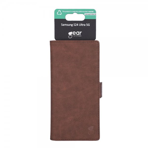 Gear Samsung Galaxy S24 Ultra Etui 3 Kortlomme Brun