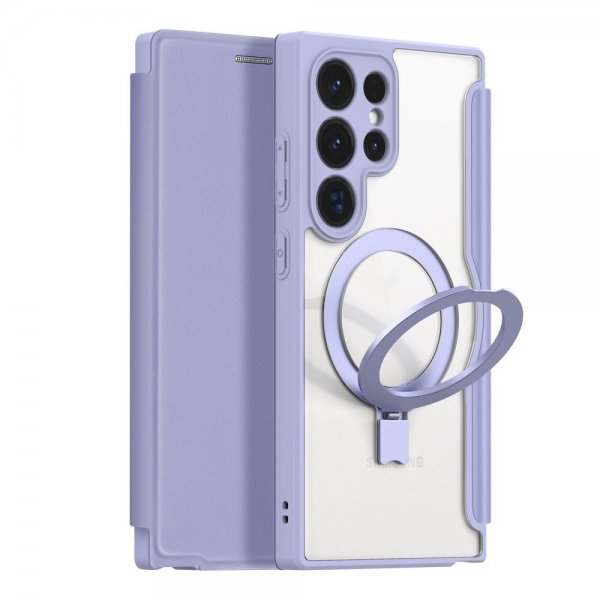 Dux Ducis Samsung Galaxy S24 Ultra Etui Skin X Pro Series Kickstand MagSafe Lilla