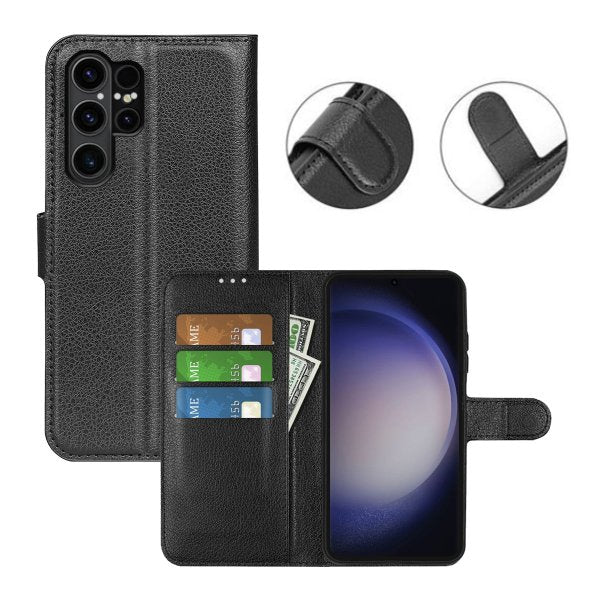 Samsung Galaxy S24 Ultra Etui med Stativ Svart