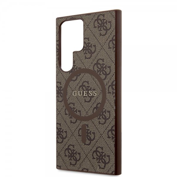 Guess Samsung Galaxy S24 Ultra 4G Pattern MagSafe Brun