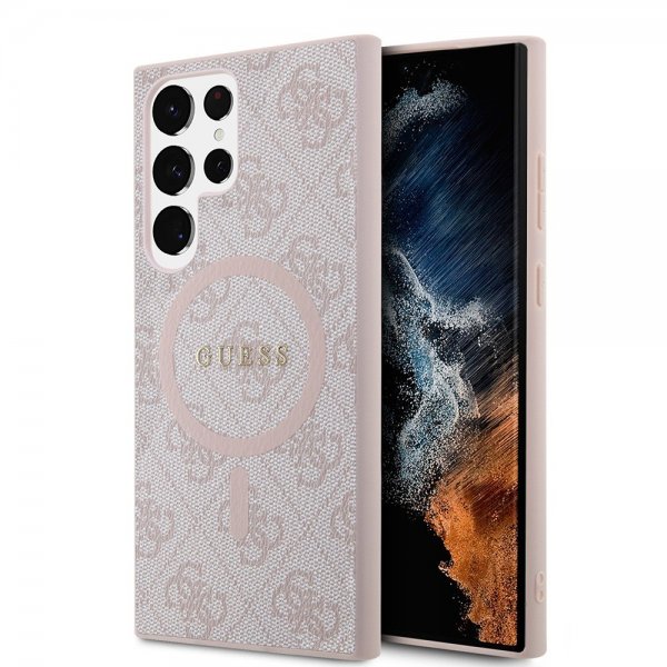 Guess Samsung Galaxy S24 Ultra 4G Pattern MagSafe Rosa