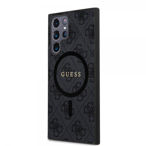 Guess Samsung Galaxy S24 Ultra 4G Pattern MagSafe Svart