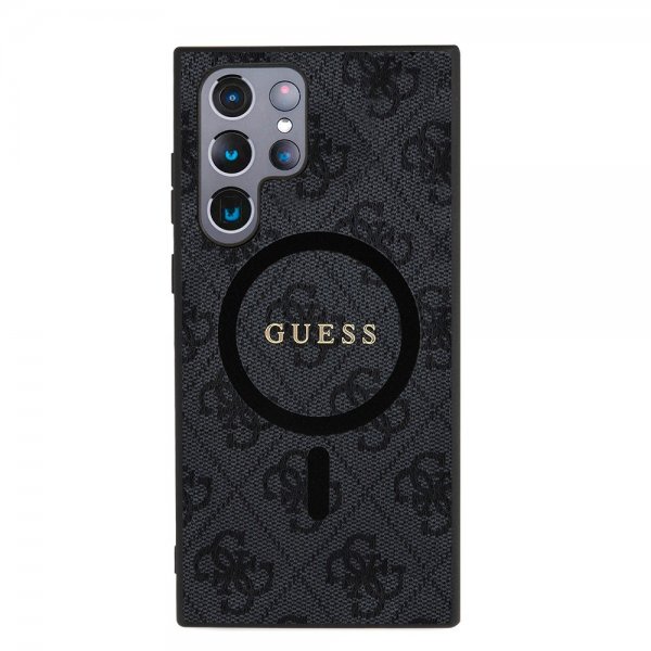 Guess Samsung Galaxy S24 Ultra 4G Pattern MagSafe Svart