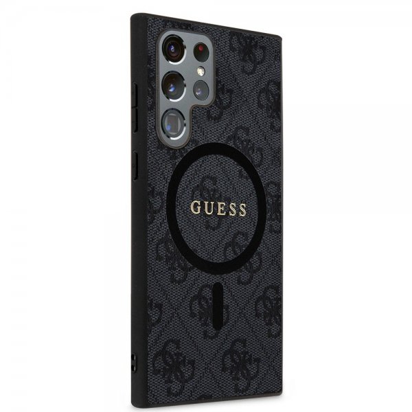 Guess Samsung Galaxy S24 Ultra 4G Pattern MagSafe Svart
