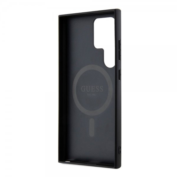 Guess Samsung Galaxy S24 Ultra 4G Pattern MagSafe Svart