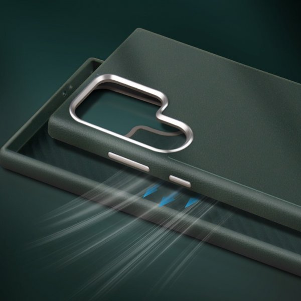 X-Level Samsung Galaxy S24 Ultra Deksel Skinntekstur Grønn