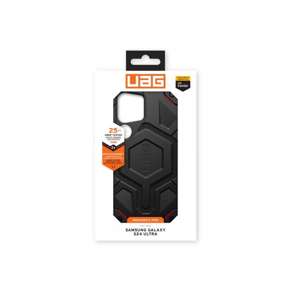 Urban Armor Gear (UAG) Samsung Galaxy S24 Ultra Deksel Monarch Pro Kevlar MagSafe Svart