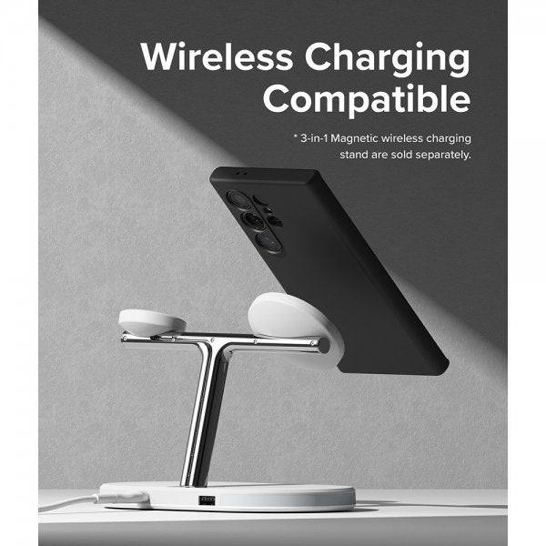 Ringke Samsung Galaxy S24 Ultra Silicone Magnetic Svart