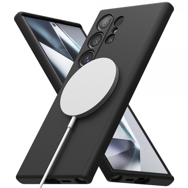 Ringke Samsung Galaxy S24 Ultra Silicone Magnetic Svart
