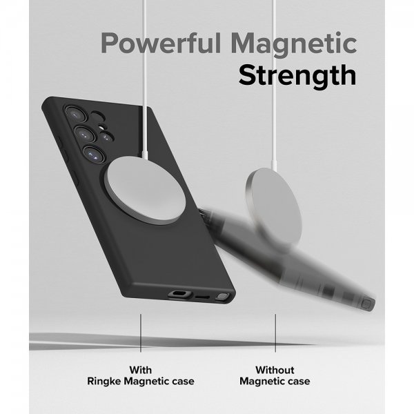 Ringke Samsung Galaxy S24 Ultra Silicone Magnetic Svart