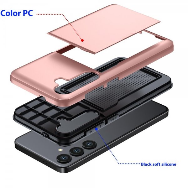 Samsung Galaxy S25 FE Deksel Card Slide Svart