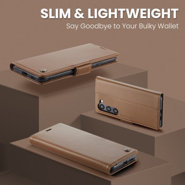 CaseMe Samsung Galaxy S24/S25 Etui 023 Series Brun