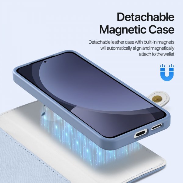 Dux Ducis Samsung Galaxy S25 Etui 2-in-1 Lawa Series MagSafe Blå