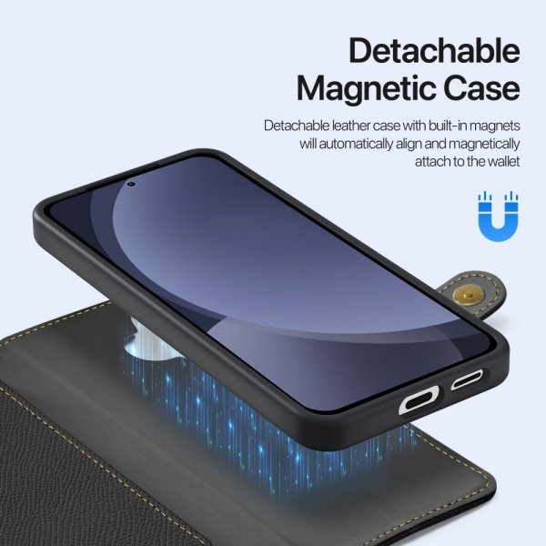 Dux Ducis Samsung Galaxy S25 Etui 2-in-1 Lawa Series MagSafe Svart