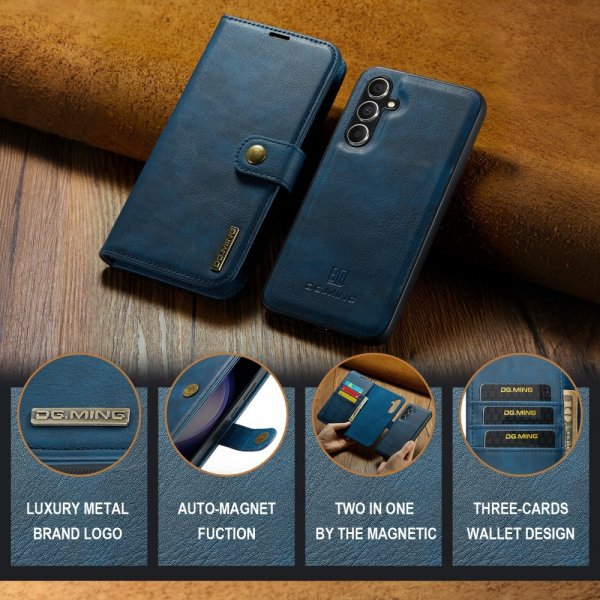 Dg.Ming Samsung Galaxy S25 Etui Avtagbart Deksel Blå