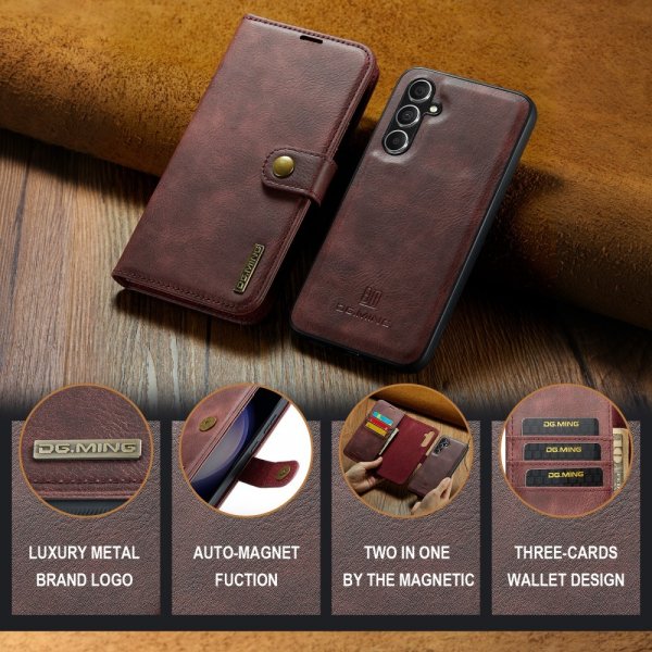 Dg.Ming Samsung Galaxy S25 Etui Avtagbart Deksel Rød