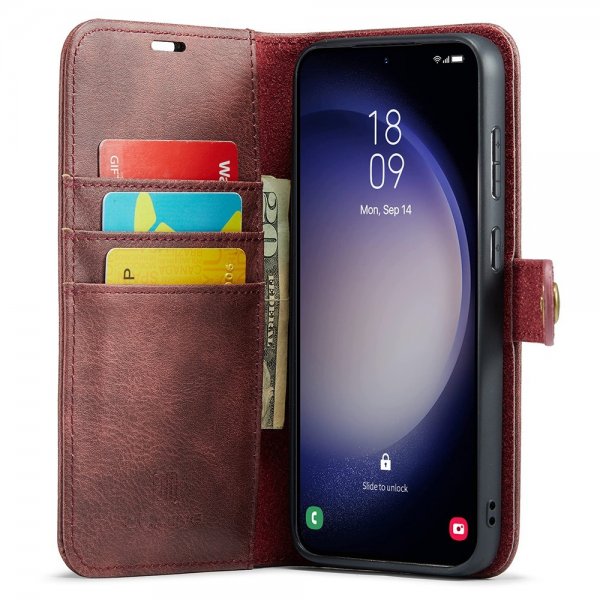 Dg.Ming Samsung Galaxy S25 Etui Avtagbart Deksel Rød