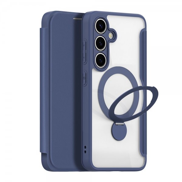 Dux Ducis Samsung Galaxy S25 Etui Skin X Pro Series Kickstand MagSafe Blå