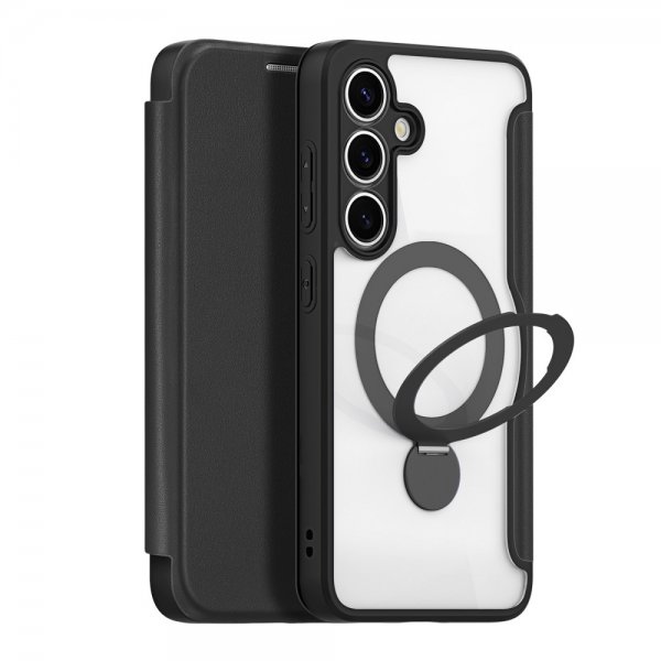 Dux Ducis Samsung Galaxy S25 Etui Skin X Pro Series Kickstand MagSafe Svart