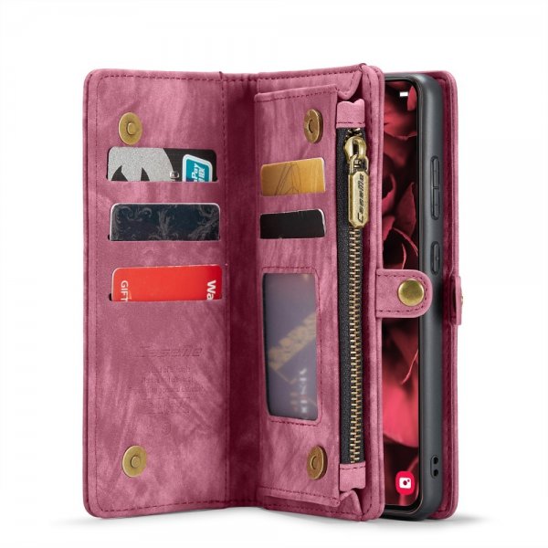 CaseMe Samsung Galaxy S25 Plus Etui 008 Series Avtakbart Deksel Rød