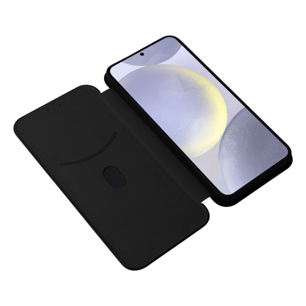 Samsung Galaxy S25 Plus Etui Karbonfibertekstur Svart