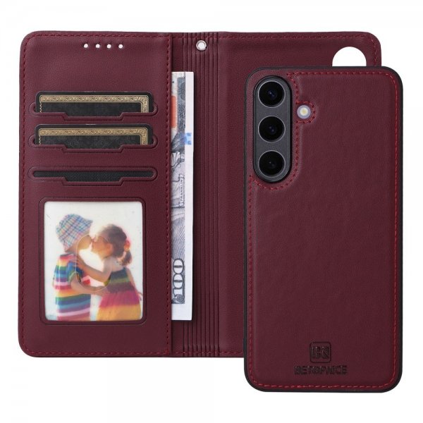 Betopnice Samsung Galaxy S25 Plus Etui Avtagbart Deksel 005 Rød