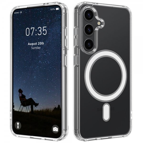 Samsung Galaxy S25 Plus Deksel MagSafe Transparent