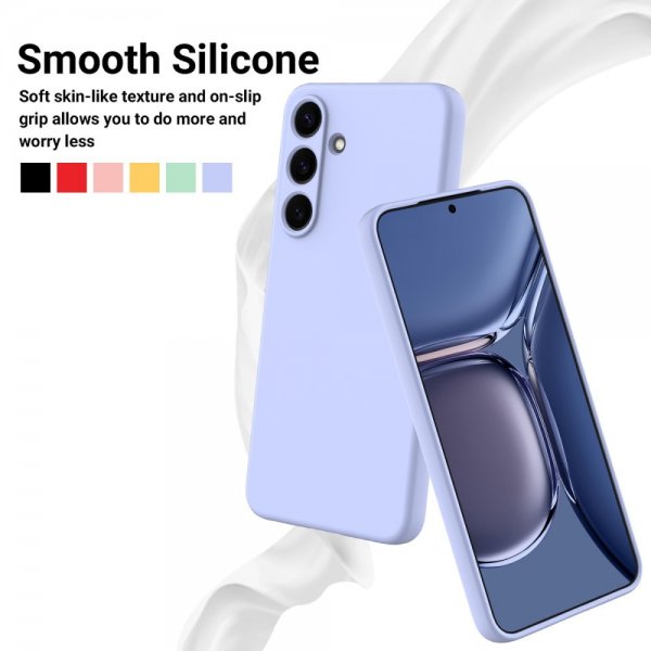Samsung Galaxy S25 Plus Deksel med Stropp Silikon Lilla