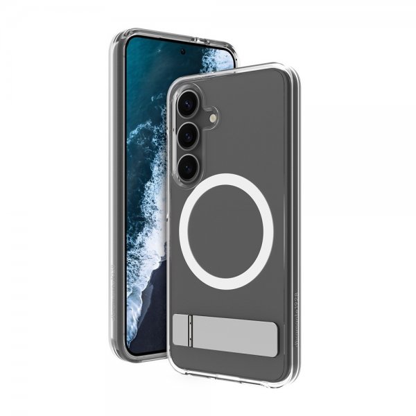 dbramante1928 Samsung Galaxy S25 Deksel Iceland Pro Qi2 Kickstand Transparent