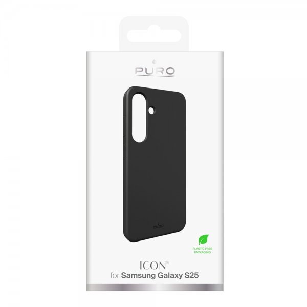Puro Samsung Galaxy S25 Deksel Icon Svart
