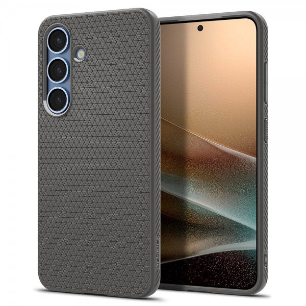 Spigen Samsung Galaxy S25 Deksel Liquid Air Marble Gray
