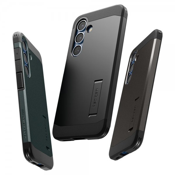 Spigen Samsung Galaxy S25 Deksel Tough Armor MagFit Gunmetal