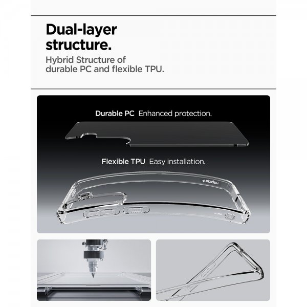 Spigen Samsung Galaxy S25 Deksel Ultra Hybrid Crystal Clear
