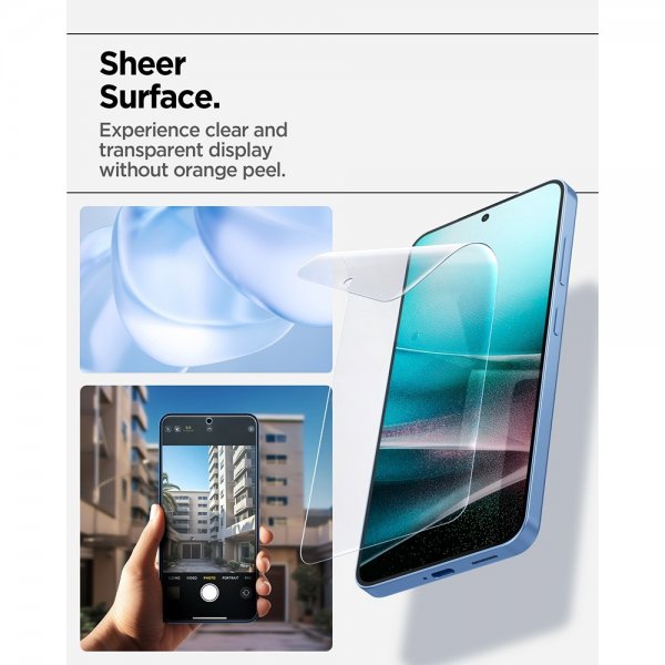 Spigen Samsung Galaxy S25 Skjermbeskytter EliteShield EZ Fit