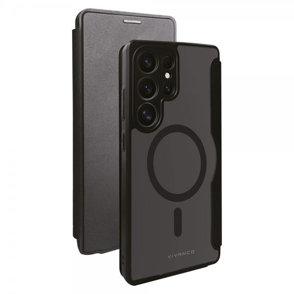 Vivanco Samsung Galaxy S25 Ultra Etui Mag Wallet Svart