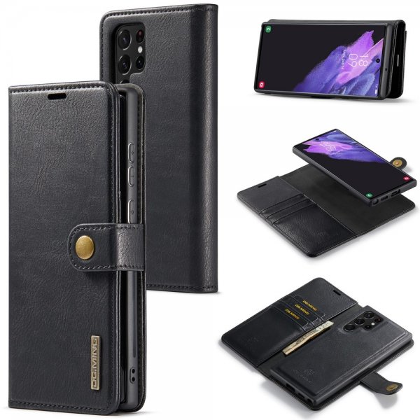 Dg.Ming Samsung Galaxy S25 Ultra Etui Avtagbart Deksel Svart