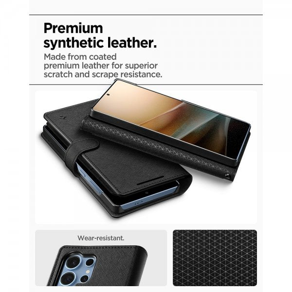 Spigen Samsung Galaxy S25 Ultra Etui Wallet S Svart