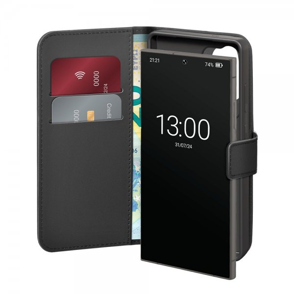 Puro Samsung Galaxy S25 Ultra Etui Wallet Stand Svart
