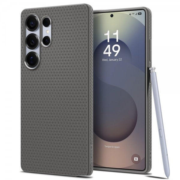 Spigen Samsung Galaxy S25 Ultra Deksel Liquid Air Marble Gray