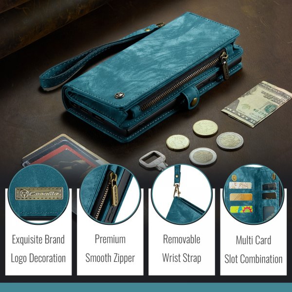 CaseMe Samsung Galaxy S26 Plus Etui 008 Series Avtakbart Deksel Blå