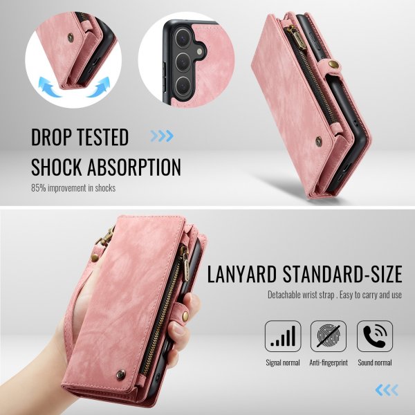 CaseMe Samsung Galaxy S26 Plus Etui 008 Series Avtakbart Deksel Rosa