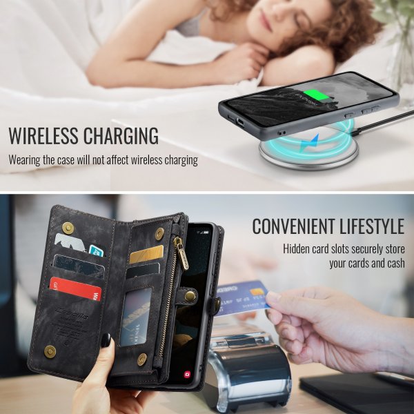 CaseMe Samsung Galaxy S26 Plus Etui 008 Series Avtakbart Deksel Svart