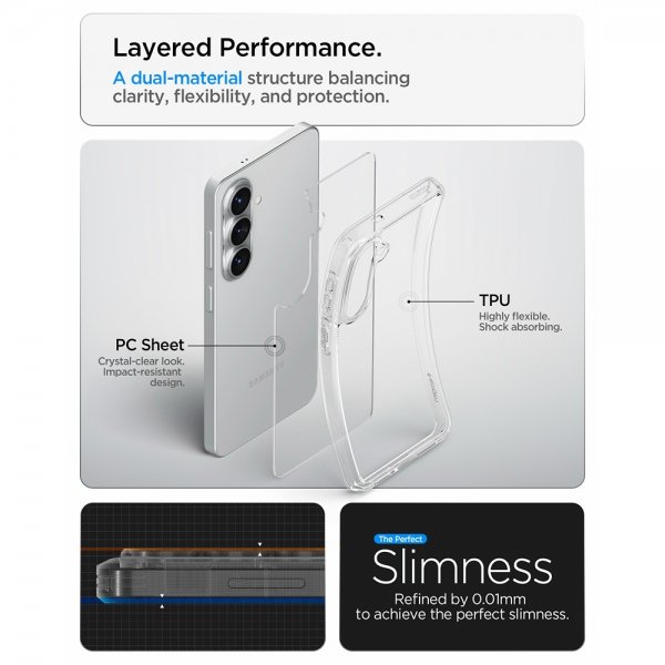 Spigen Samsung Galaxy S26 Plus Deksel Ultra Hybrid Crystal Clear