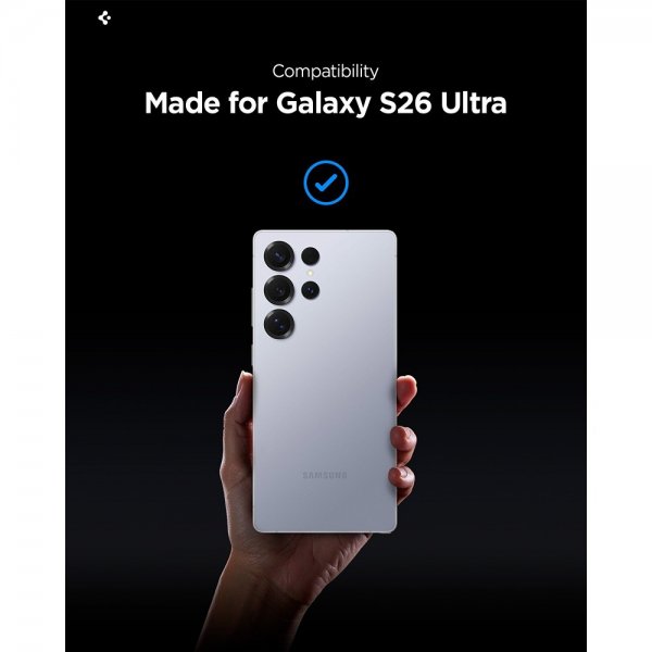 Spigen Samsung Galaxy S26 Ultra Skjermbeskytter GLAS.tR EZ Fit Pro Privacy 2-pakning