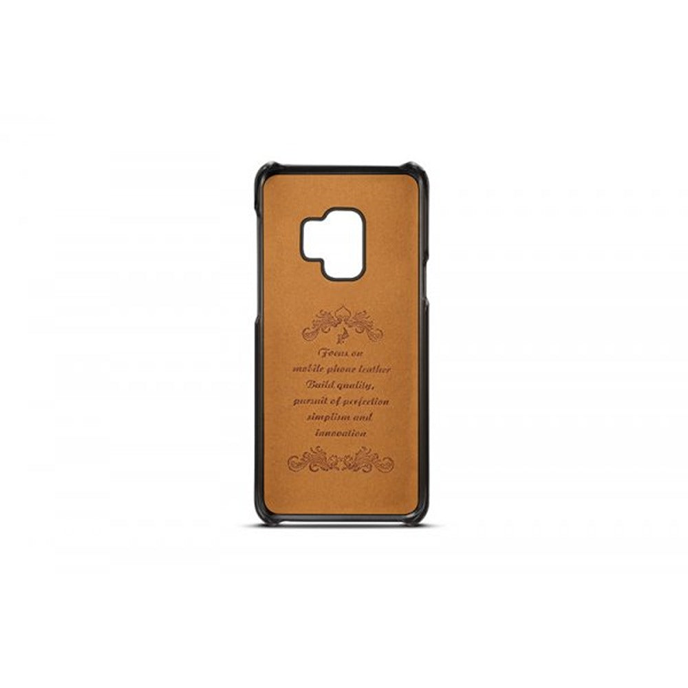 Samsung Galaxy S9 Deksel Kortlomme PU-skinn Svart